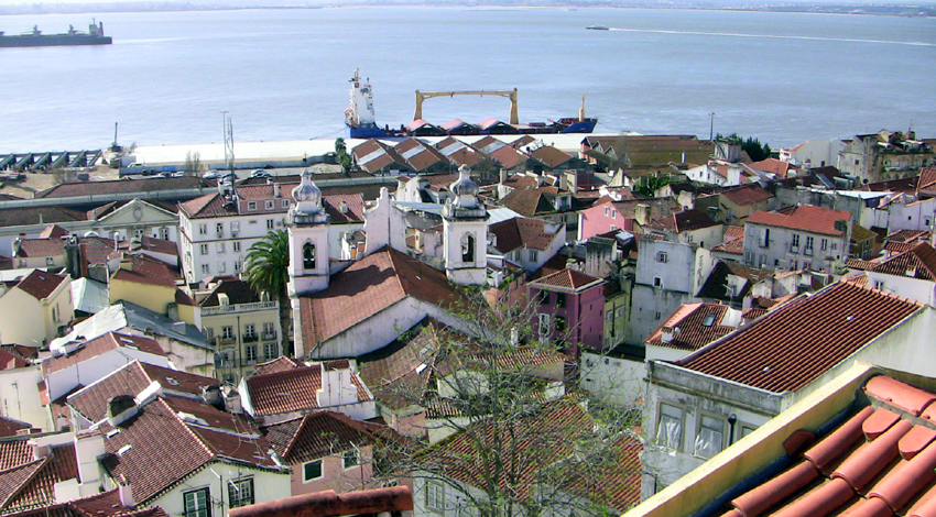 Alfama Aussichtspunkt Miradouro de Santa Luzia