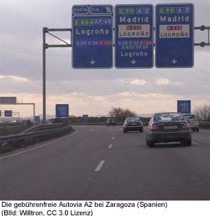 autobahn spanien portugal gebühr