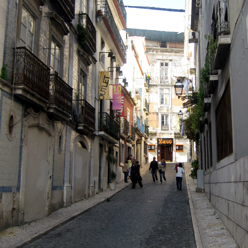 Bairro Alto Altstadtviertel Spazieren