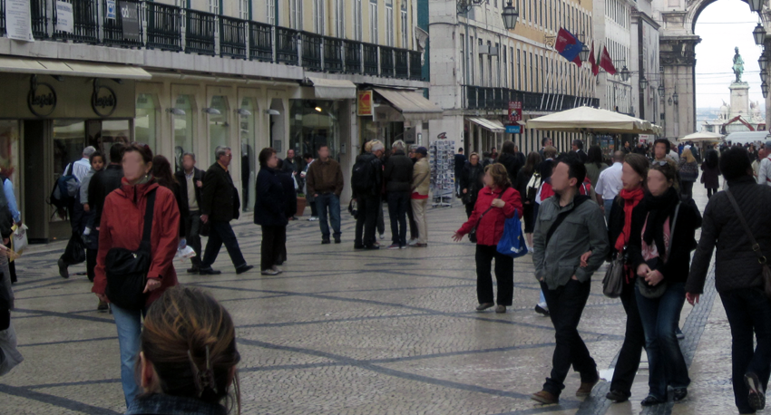 Baixa Lissabon Innenstadt
