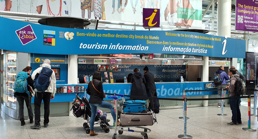 Flughafen Lissabon Ankuft Touristeninformation