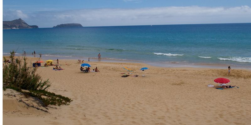 Sanstrand Baden Porto Santo Madeira