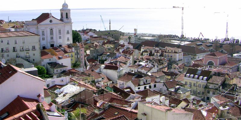 Alfama Stadtviertel Lissabon Altstadt