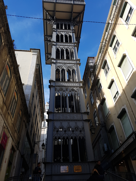 Baixa Stadtzentrum Sehenswürdigkeit Elevador de Santa Justa