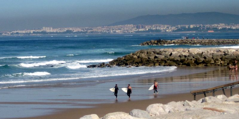 Fähre Belem Caparica Strand