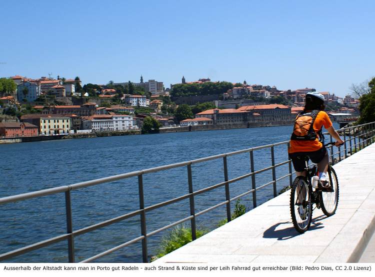 Porto Strand Fahrrad Mieten Strecke Radweg