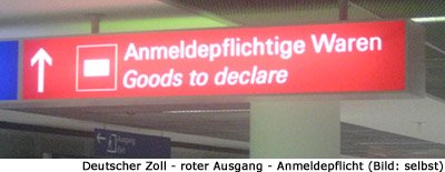 Zollkontrolle Deutschland