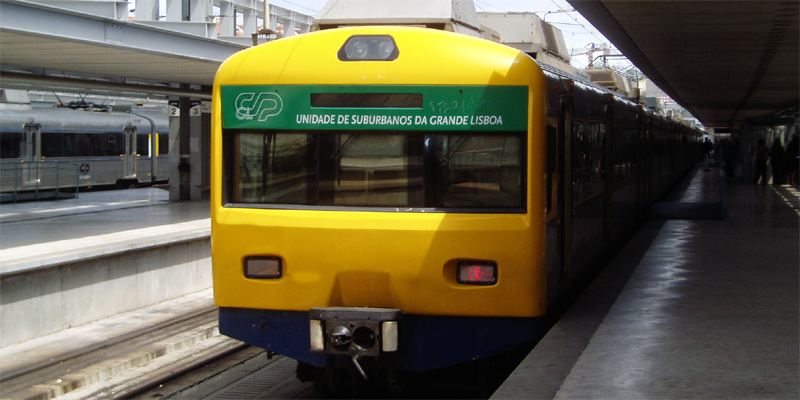 Zug Eisenbahn CP Portugal Bahn